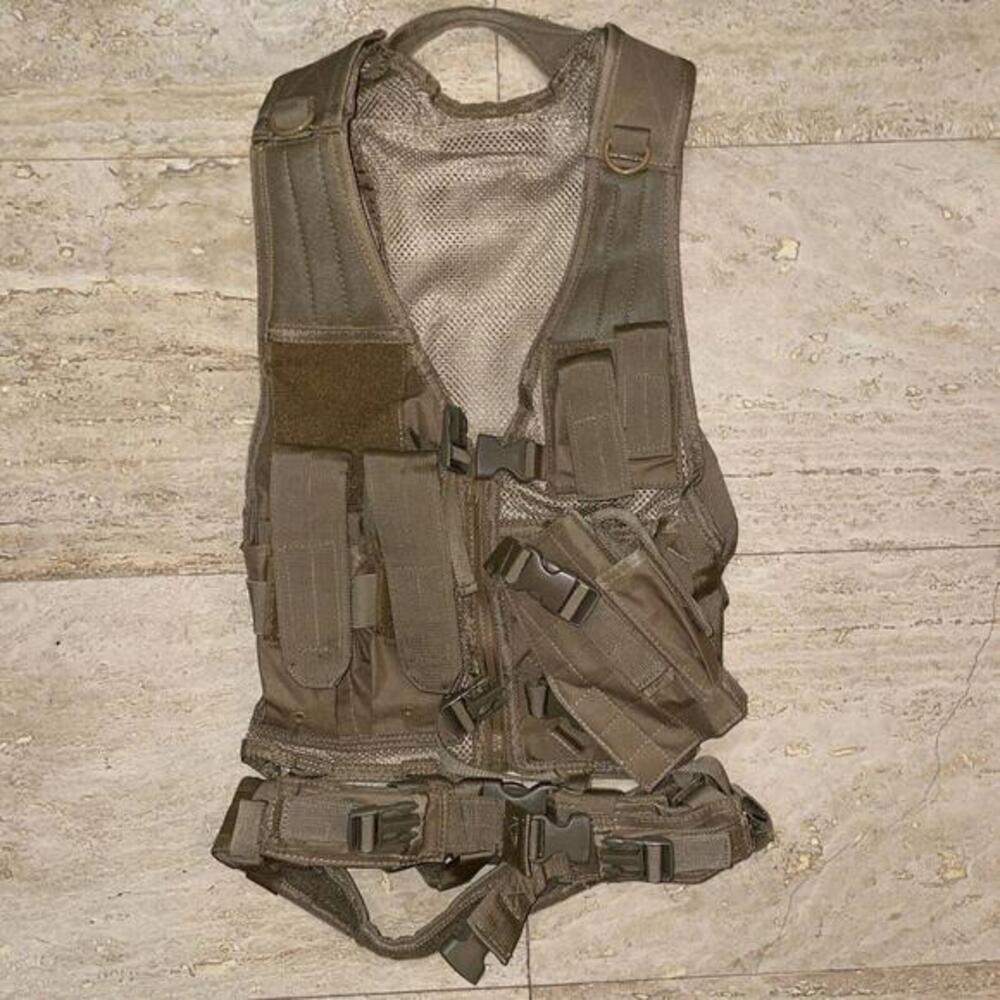 Vism by NcSTAR CTV2916T brown Magazine Pouch Holster Pistol Belt Tactical Vest